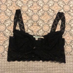 Urban Outfitters Black Lace Bralette - Like New